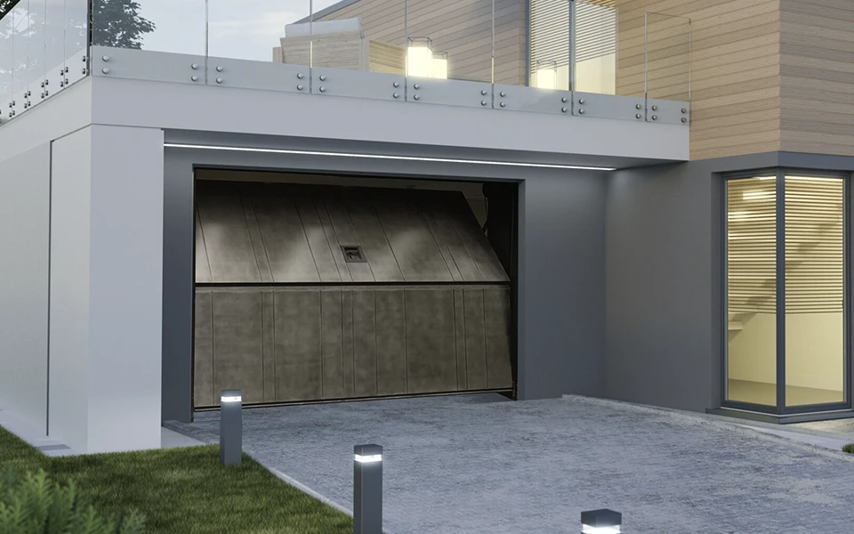 Porte sectionnelle sans rails de plafond - Securlap