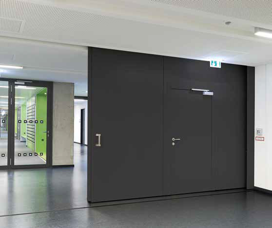 Porte-telescopique-coupe-feu-pogar porte télescopique coupe-feu